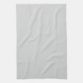 Moderne graue Weihnachtspapier-Geschenkverpackung Geschirrtuch (Vertikal)
