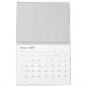 Moderne graue Weihnachtspapier-Geschenkverpackung Kalender (Jan 2027)
