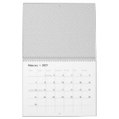 Moderne graue Weihnachtspapier-Geschenkverpackung Kalender (Feb 2027)