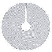 Moderne graue Weihnachtspapier-Geschenkverpackung Polyester Weihnachtsbaumdecke (Vorderseite)