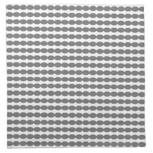 Moderne graue, weiße geometrische Muster Serviette