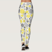 Moderne Graugelbe Blasen Leggings (Rückseite)