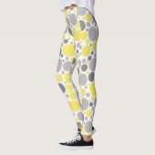 Moderne Graugelbe Blasen Leggings (Links)