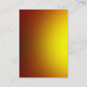 Moderne, graugelbe, monogramm-Visitenkarte Visitenkarte (Rückseite)