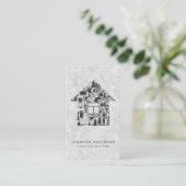 Moderne Graureinigung Visitenkarte (Stehend Vorderseite)