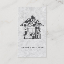 Moderne Graureinigung Visitenkarte