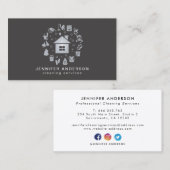 Moderne Graureinigung Visitenkarte (Vorne/Hinten)