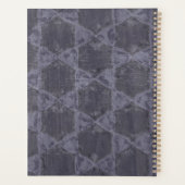 Moderne graurosa Kreise Geometrie Planer (Rückseite)