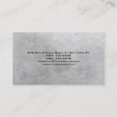 Moderne Grausteinwand Einzigartig Trendy Creative Visitenkarte (Rückseite)