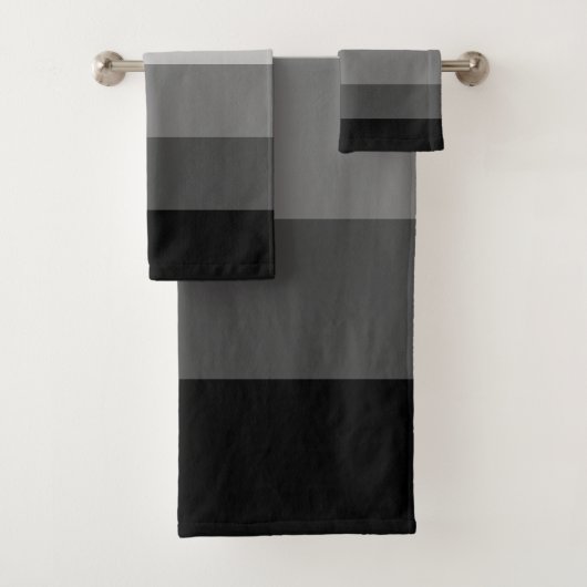 Moderne Graustufenmuster Badhandtuch Set (Insitu)