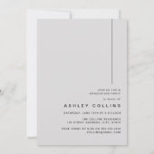 Moderne Gray Arch Foto Graduation Party Einladung (Rückseite)