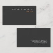 Moderne Gray Berufliche Visitenkarte (Vorne/Hinten)