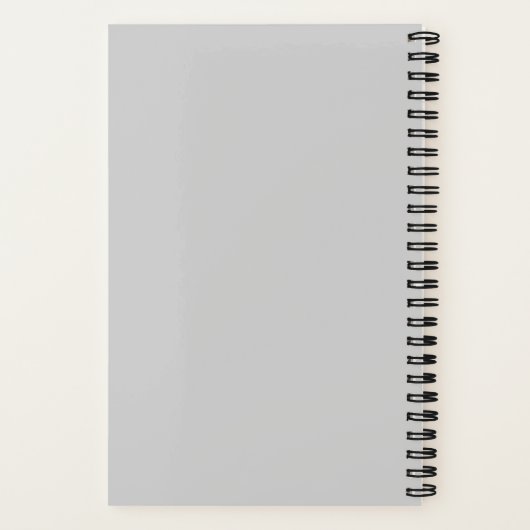 Moderne Gray Monogram Travel Notizblock (Rückseite)