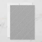Moderne Gray Stripe Graduation Party Einladung (Rückseite)