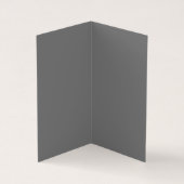 Moderne Gray Trendy Minimalistisch Schlicht Visitenkarten (Innenseite)
