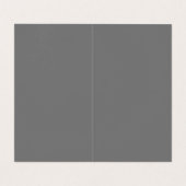 Moderne Gray Trendy Minimalistisch Schlicht Visitenkarten (Innenseite Aufgefaltet)