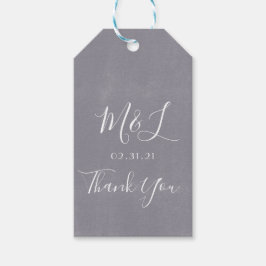 Moderne Graystone Granite Wash Gray Wedding Geschenkanhänger