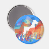 Moderne Great Dane Group Magnet (Vorderseite/Rückseite)