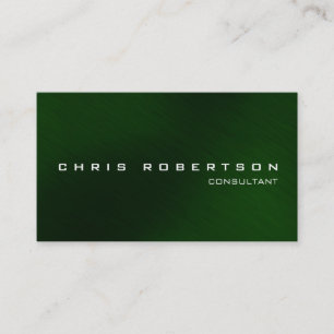 Moderne Green Attractive Charme Business Card Visitenkarte