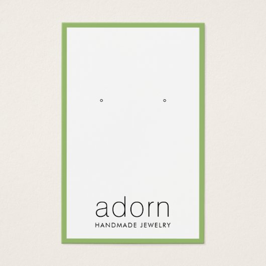 Moderne Green Border Schmuckkollektion Ohrring Dis (Vorderseite)