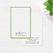 Moderne Green Border Schmuckkollektion Ohrring Dis (Schreibtisch)