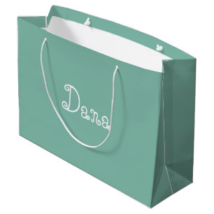 Moderne Green Color Baby Duschbeutel Große Geschenktüte