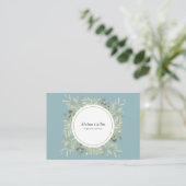 Moderne Green Ering Display Card Visitenkarte (Stehend Vorderseite)