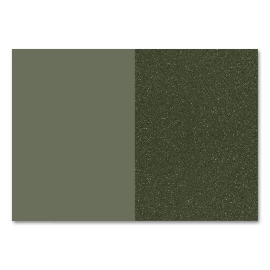 Moderne Green Event Table Card - individuell anpas Tischnummer (Vorderseite)