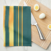 Moderne Green Gold Luxus Linen Texture Collection Geschirrtuch (Viertel Falte)