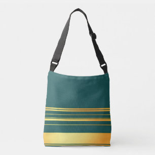 Moderne Green Gold Luxus Linen Texture Collection Tragetaschen Mit Langen Trägern