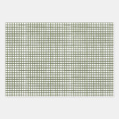 Moderne Green Holiday Wrapping Paper Sheets Geschenkpapier Set (Vorderseite 2)