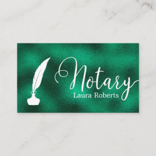Moderne Green Loan Signing Agent Business Card Visitenkarte