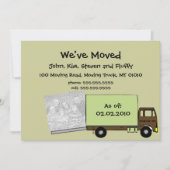 Moderne Green Motion Announcement Foto Cards Ankündigung (Vorderseite)