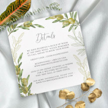 Moderne Green Olive Branchenkarte