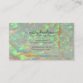 Moderne Green Opal Berufliche Terminierungskarten Terminkarte (Rückseite)