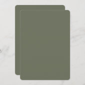 Moderne Green Rounded Card - individuell anpassbar Save The Date (Vorne/Hinten)