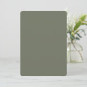 Moderne Green Rounded Card - individuell anpassbar Save The Date (Stehend Vorderseite)