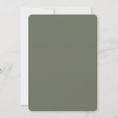 Moderne Green Rounded Card - individuell anpassbar Save The Date (Vorderseite)