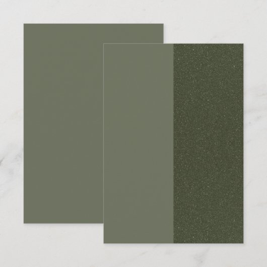 Moderne Green Split Card - individuell anpassbar Karte (Vorne/Hinten)
