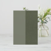 Moderne Green Split Enclosure Card - Anpassen Begleitkarte (Stehend Vorderseite)