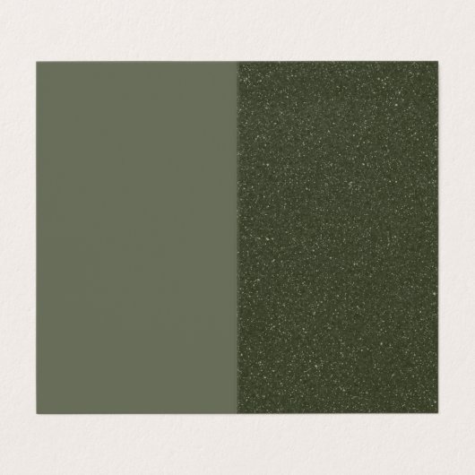 Moderne Green Split Faltkarte Visitenkarten (Außenseite Aufgefaltet)