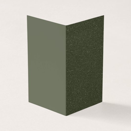 Moderne Green Split Faltkarte Visitenkarten (Vorderseite)