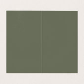 Moderne Green Split Faltkarte Visitenkarten (Innenseite Aufgefaltet)