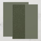 Moderne Green Split Flat Card - individuell anpass (Vorne/Hinten)