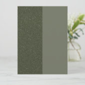 Moderne Green Split Flat Card - individuell anpass (Stehend Vorderseite)