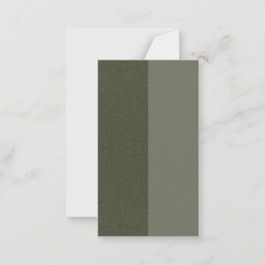 Moderne Green Split Flat Card - individuell anpass Mitteilungskarte (Vorderseite)