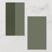 Moderne Green Split Flat Card - individuell anpass Mitteilungskarte (Vorne/Hinten)
