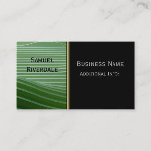 Moderne Green Strips Business Card 3 Visitenkarte