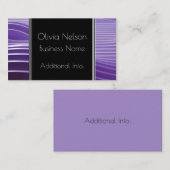 Moderne Green Strips Business Card Visitenkarte (Vorne/Hinten)