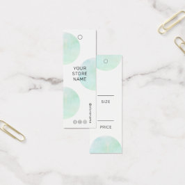 Moderne Green Watercolor Social Media Price Tag
